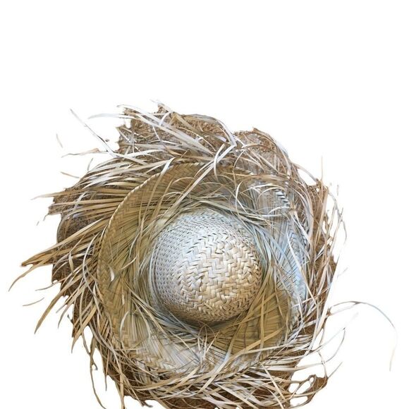 Vintage Woven Straw Sun Hat - Picture 3 of 6